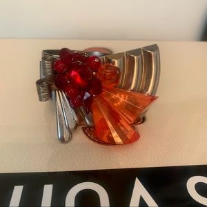 Vintage artisan cuff bracelet